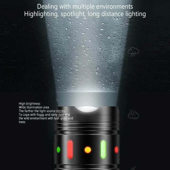 Long Range Outdoor Flashlight - High Brightness Waterproof Durable