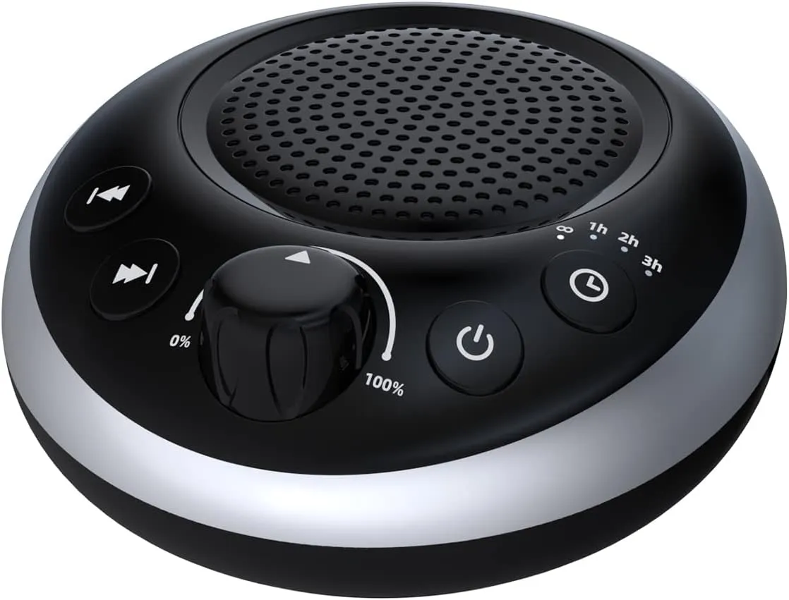 Loud Sound Machine White Noise Machine Nonstop Brown Noise Machine 30 Soothing Sounds for Baby Kids Adults Pink Noise Sleep Machine 36-Level Vol Auto-Off Timer Memory Function for Home Travel Office
