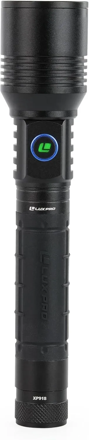 LUXPRO XP918 2500 Lumen Rechargeable Flashlight with Power Bank - Bright LED Flashlight with USB-C Port