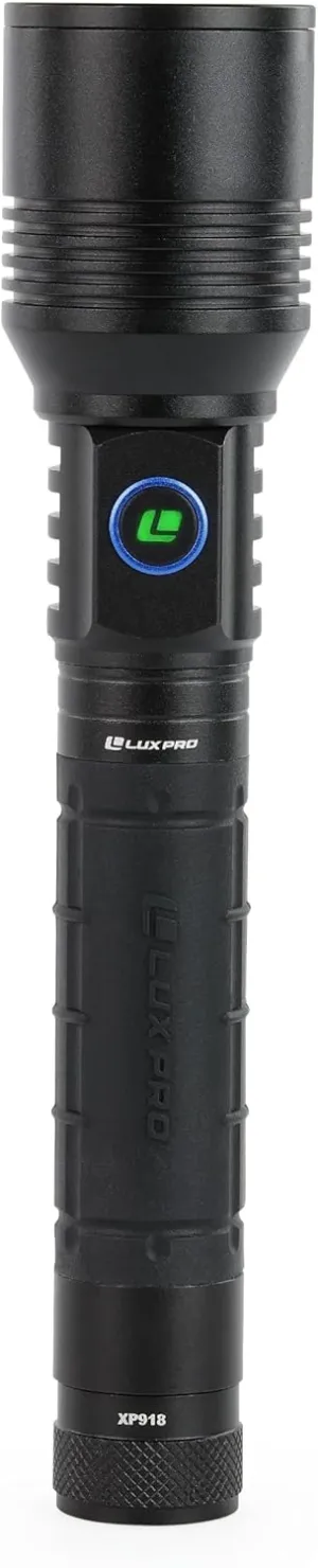 LUXPRO XP918 2500 Lumen Rechargeable Flashlight with Power Bank - Bright LED Flashlight with USB-C Port