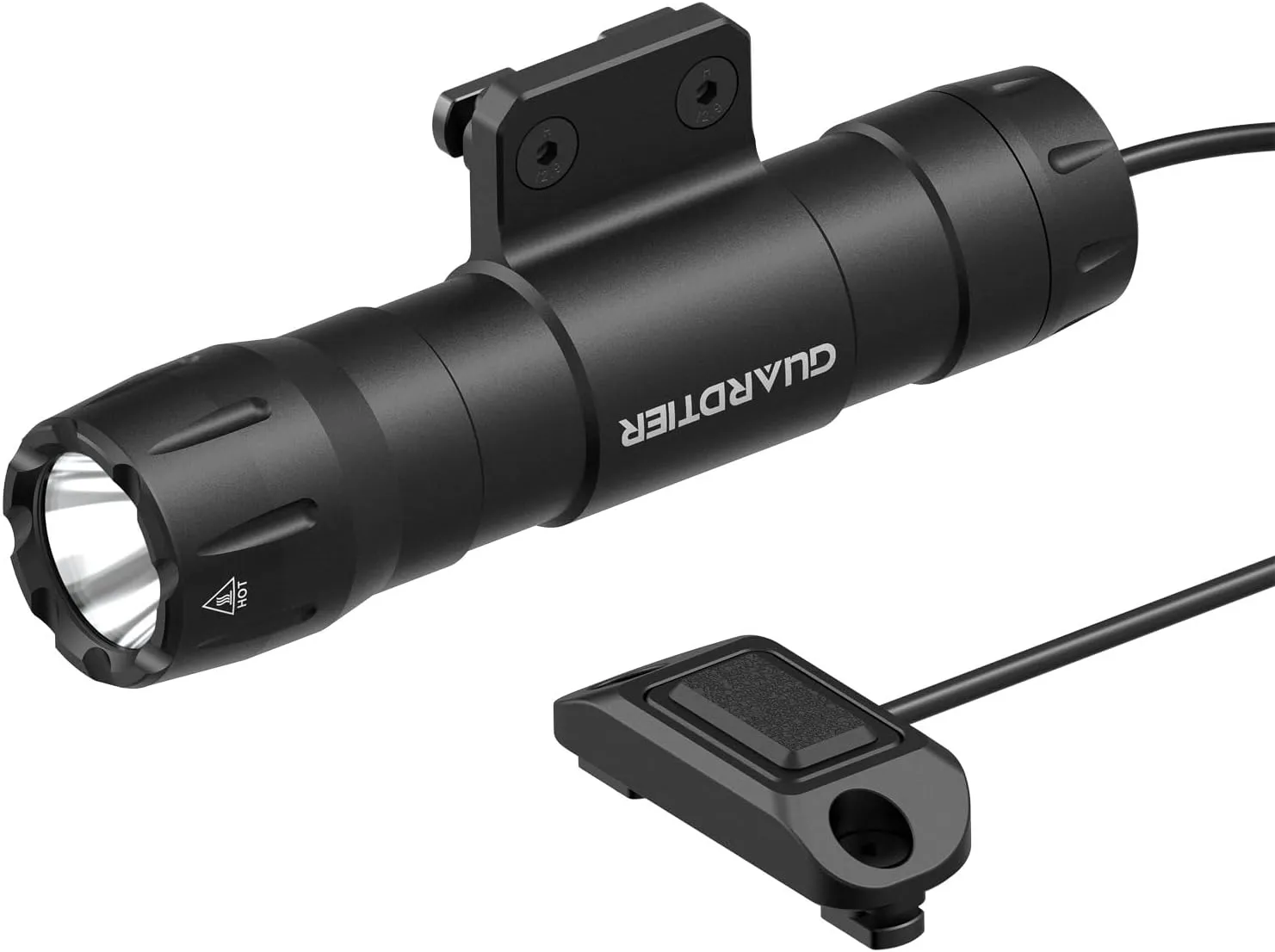 M105 3000 Lumens Mlok Weapon Light, Rechargeable Rifle Rail Flashlight with Pressure Switch, Mounting Plate Included