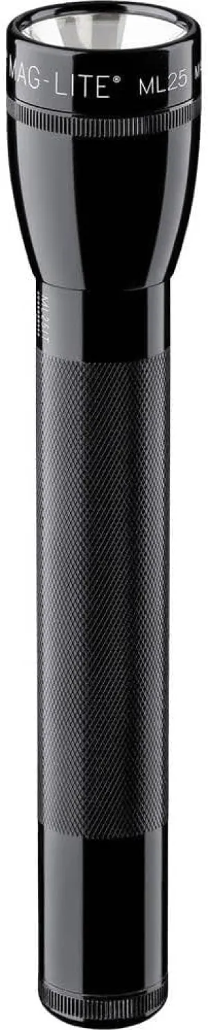Maglite ML25IT Incandescent 3-Cell C Flashlight, Black