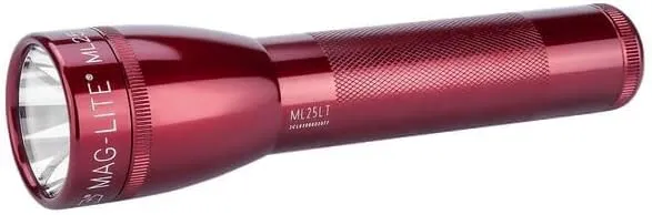 Maglite ML25LT-S2035: Ml25Lt 2 Cell C Led Flashlight Red
