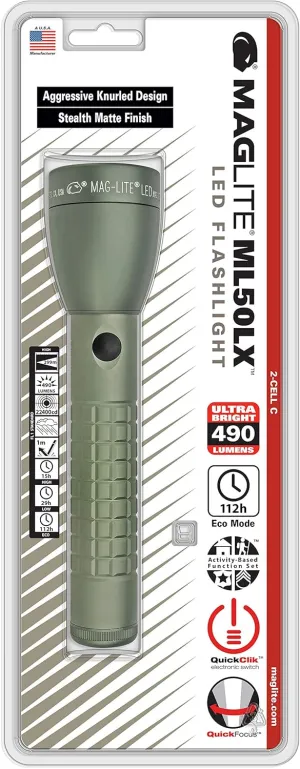 Maglite ML50LX LED 2-Cell C Foliage Green Flashlight