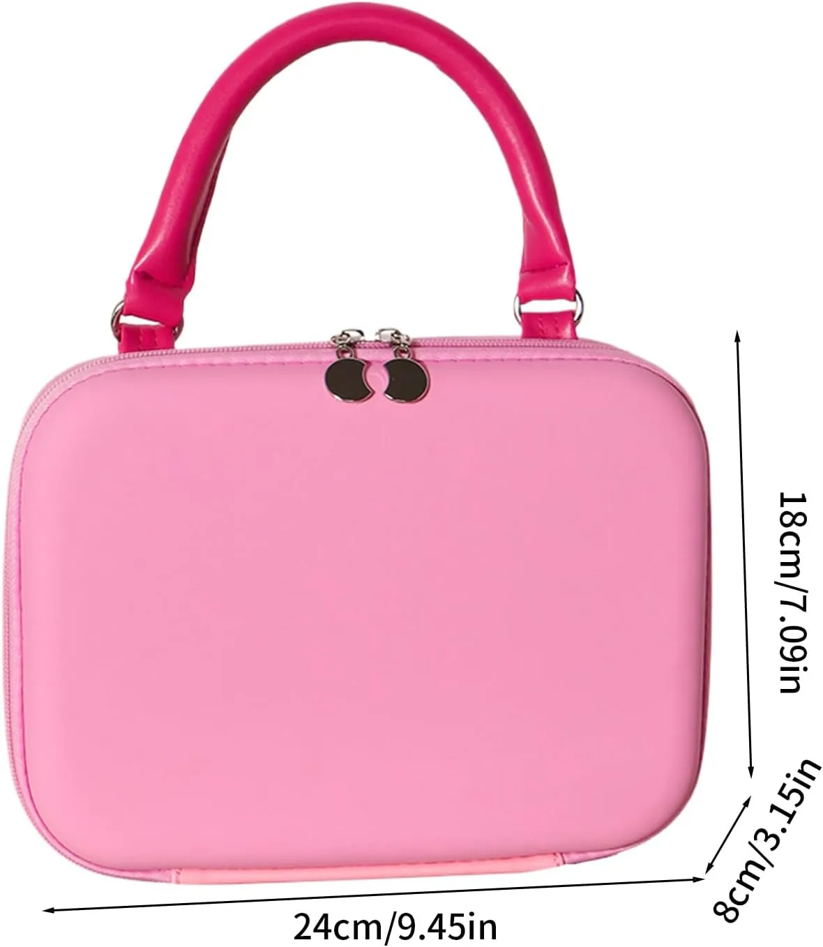 Makeup Bag, Small Portable Cosmetic Organizer, Flexible Compartment Storage 9.45x3.15x7.09 inches, Travel-Friendly Zipper Case, (Compact Size), Ideal for Family, Friends, Gym