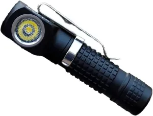 Manker E02 III 400 Lumens AAA/10440 Flashlight Pocket EDC Keychain Angle Flashlight with Magnetic Tail & Clip 4000K high CRI R9080 LED Black