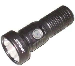 MANKER MC13 II (High-end Version) Rechargeable Adjustable Body Compact Flashlight,SBT90.2 LED 4000 Lumen 600m Beam Distance (Excluded Battery) (Dark Grey)