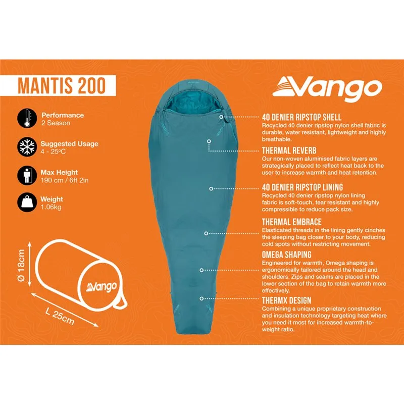 Mantis 200 Sleeping Bag (9°C)