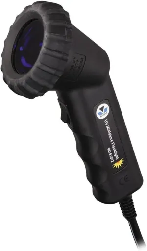 Mastercool 53312 UV Leak Detection Flashlight – 12V / 50W High-Intensity Light with 16 ft Cord and UV Safety Glasses – Used in Leak Detection Kits