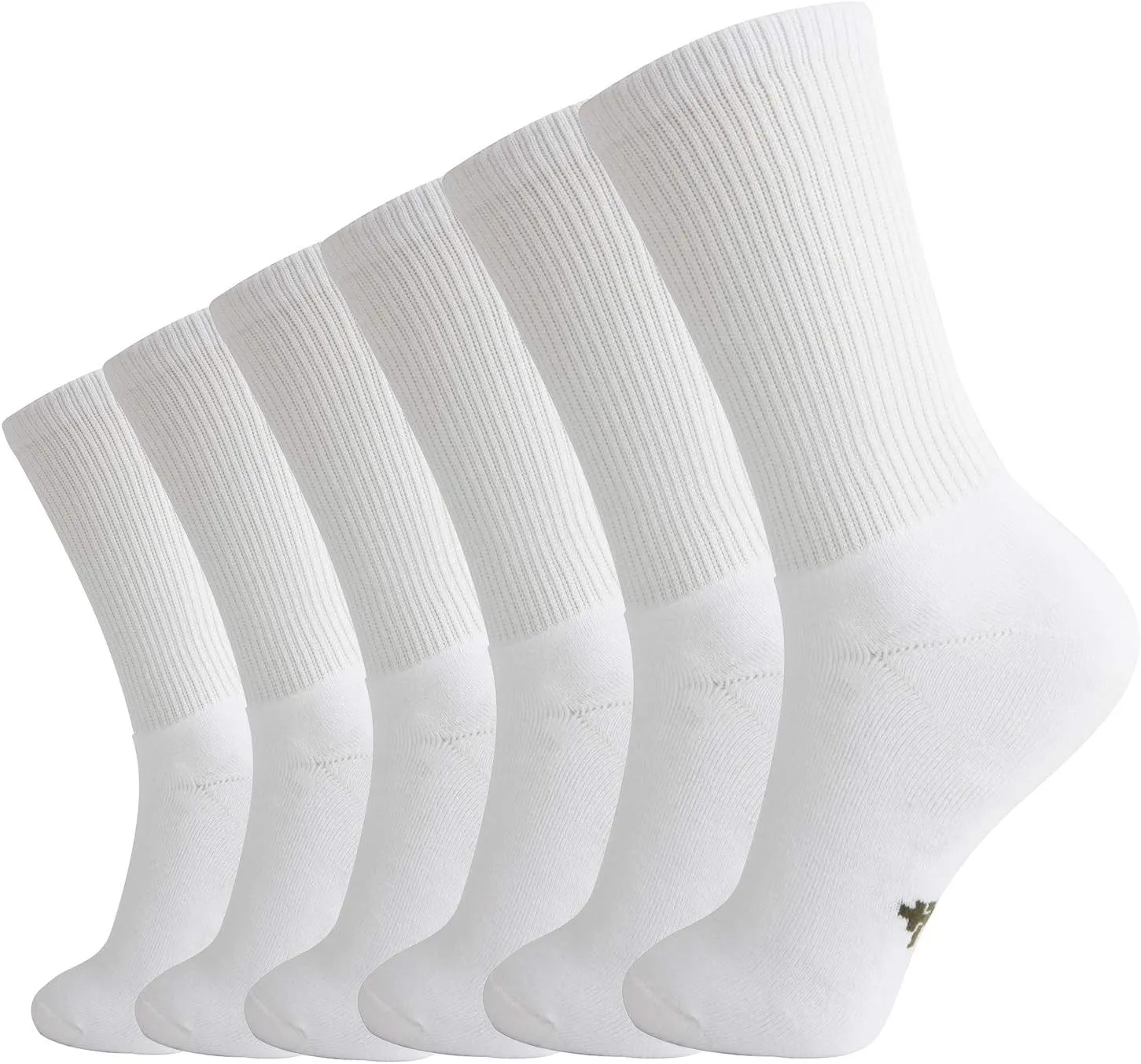  MD 6 Pack Mens Crew Socks Extra Heavy Full Cushion Work Socks Moisture Wicking Hiking Trekking Sports Casual Socks