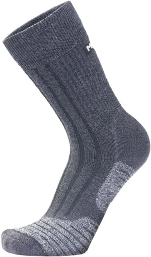 Meindl Men's MT8 Heavyweight Merino Wool Boot Socks | Trekking | Hiking | Hunting | Made in Italy, Black
