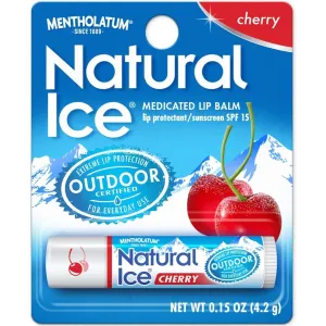 Mentholatum Natural Ice Lip Balm Cherry SPF 15 1 Each (Pack of 5)