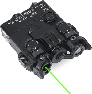 Metal DL-A Box Laser Sights，with IR Laser   Red/Green/Blue Laser Sight   Strobe/Momentary/Constant Modes Whitelight LED 160 Lumens Flashlight，with Pressure Switch，for 20mm Rail