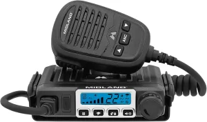 Midland – MXT115 - 15 Watt GMRS MicroMobile Two Way Trails Radio - Off Roading Outdoor RZR Farm - 8 Repeater Channels Extended Range - External Magnetic Mount Antenna - NOAA Weather Alerts