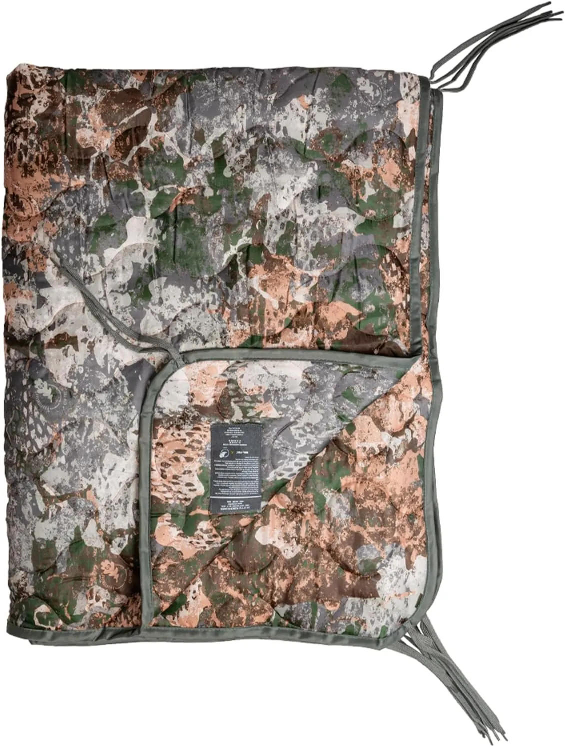 Mil-Tec Ripstop Poncho Liner - Lightweight Portable Durable Polyester Versatile Poncho Liner - Can be Used as Comforter, Blanket, Ground Mat, Sleeping Bag - Carry Bag Included - Phantomleaf WASP I Z1B