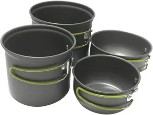 Milisten 1Set Portable Camping Cookware Lightweight Alloy Cooking Utensils for Outdoor Cooking Durable and Heat Resistant for Hiking and Picnic Use