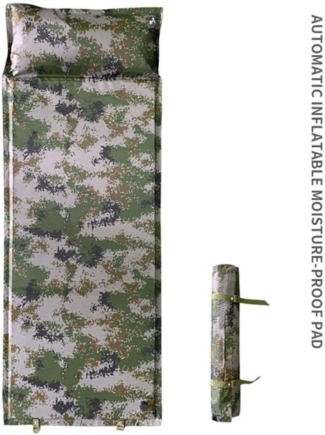 Military Tactical Inflatable Sleeping Mat Outdoor Camping Pad Compact Backpacking Ultra Light Mattress (Inflat Mattress 190x70x2cm)