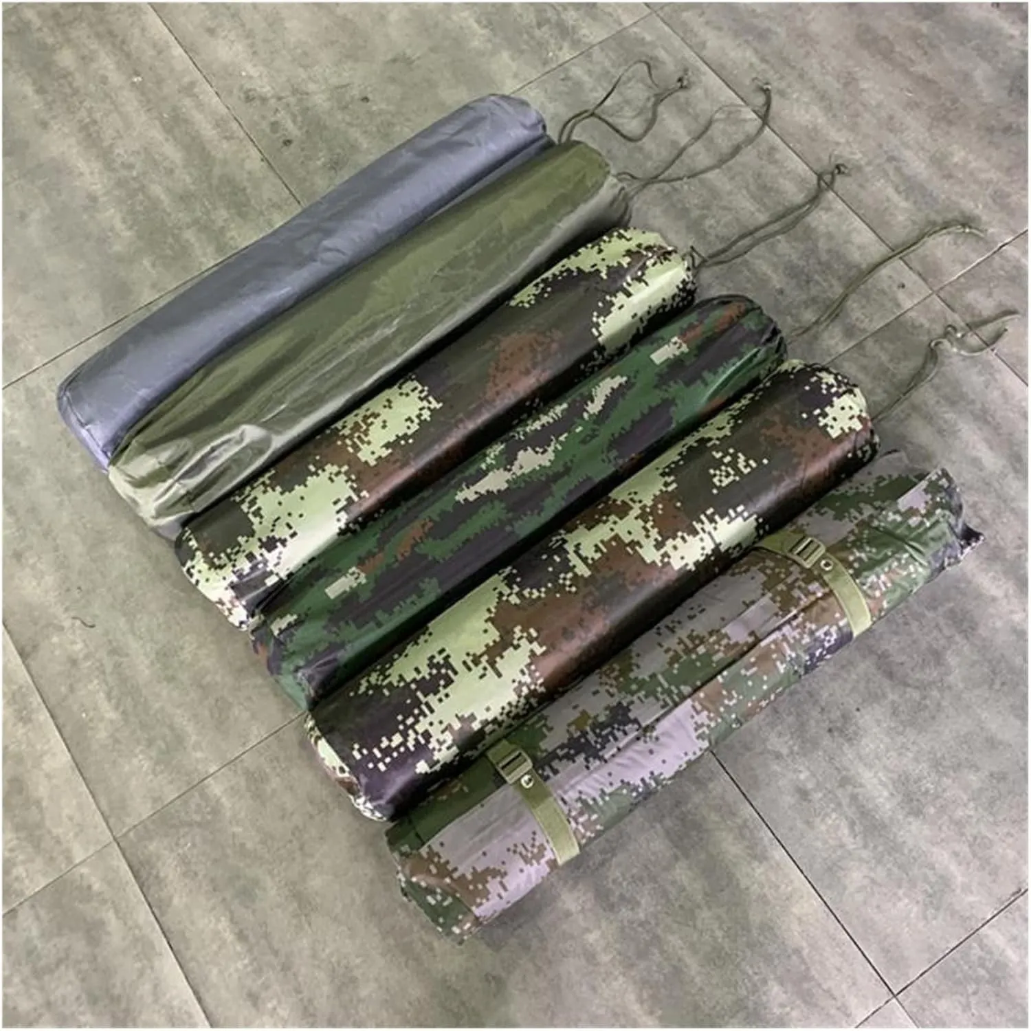 Military Tactical Inflatable Sleeping Mat Outdoor Camping Pad Compact Backpacking Ultra Light Mattress (Inflat Mattress 190x70x2cm)