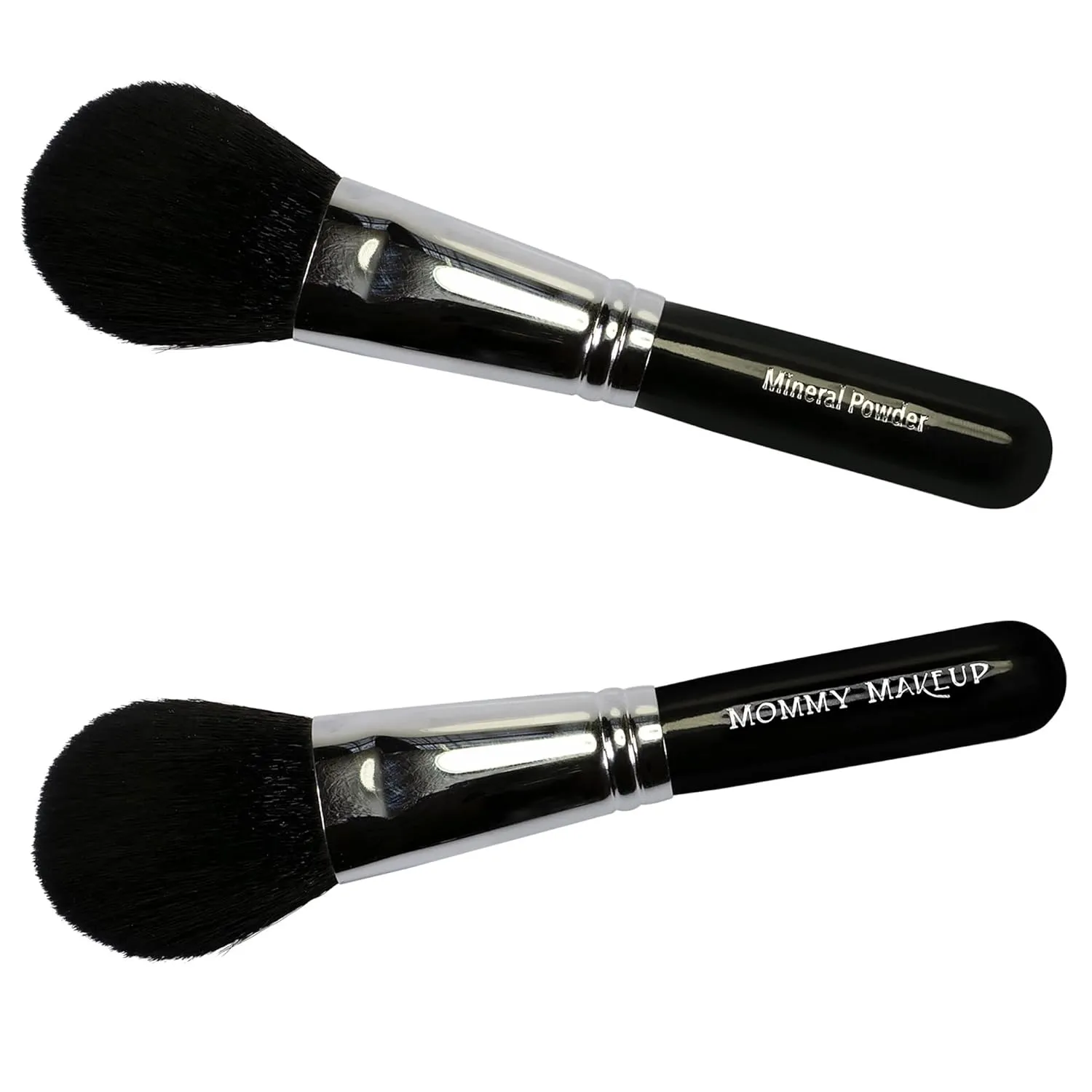Mineral Powder Brush (1 Pc) for Pressed & Loose Powder - Soft & Dense Premium Synthetic Vegan Bristles for Smooth & Flawless Application - Travel Size, Cruelty-Free by Mommy Makeup