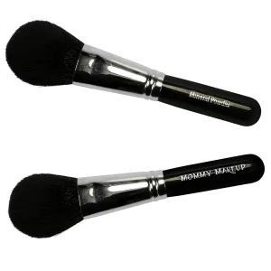Mineral Powder Brush (1 Pc) for Pressed & Loose Powder - Soft & Dense Premium Synthetic Vegan Bristles for Smooth & Flawless Application - Travel Size, Cruelty-Free by Mommy Makeup