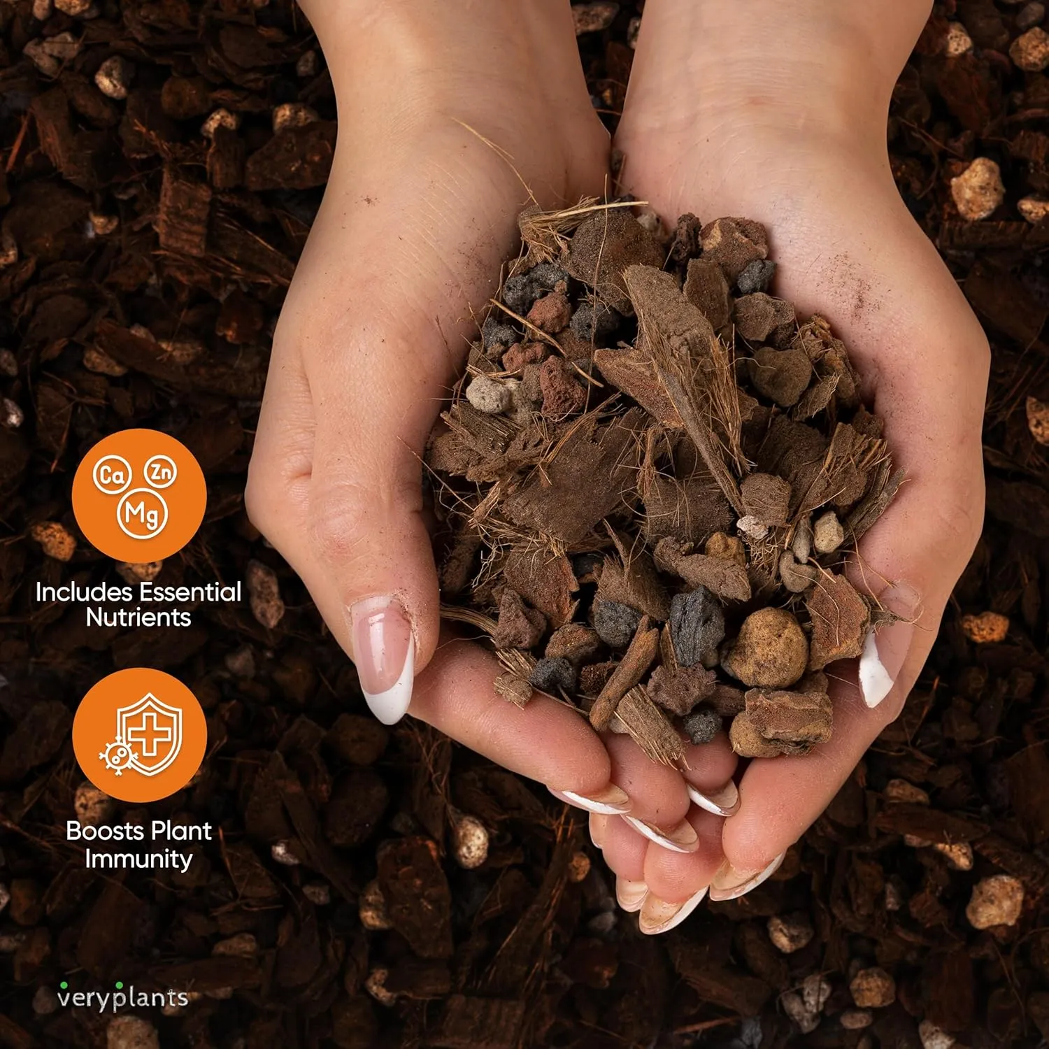 Molly's Orchid Mix - Premium Soilless Potting Mix for Orchids - Contains Bark, Coco Chips, Akadama, Pumice, Lava Rock 10 Dry Quarts
