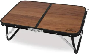Montagna HAC4751 Wood-Style Folding Compact Aluminum Low Table, Picnic, Outdoor, Camping, Foldable, Compact, Easy to Carry