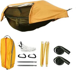 Multi-Functional Insect net Waterproof Windproof Ultralight Parachute Hammock Aerial Tent Portable Outdoor Camping 270x140cm