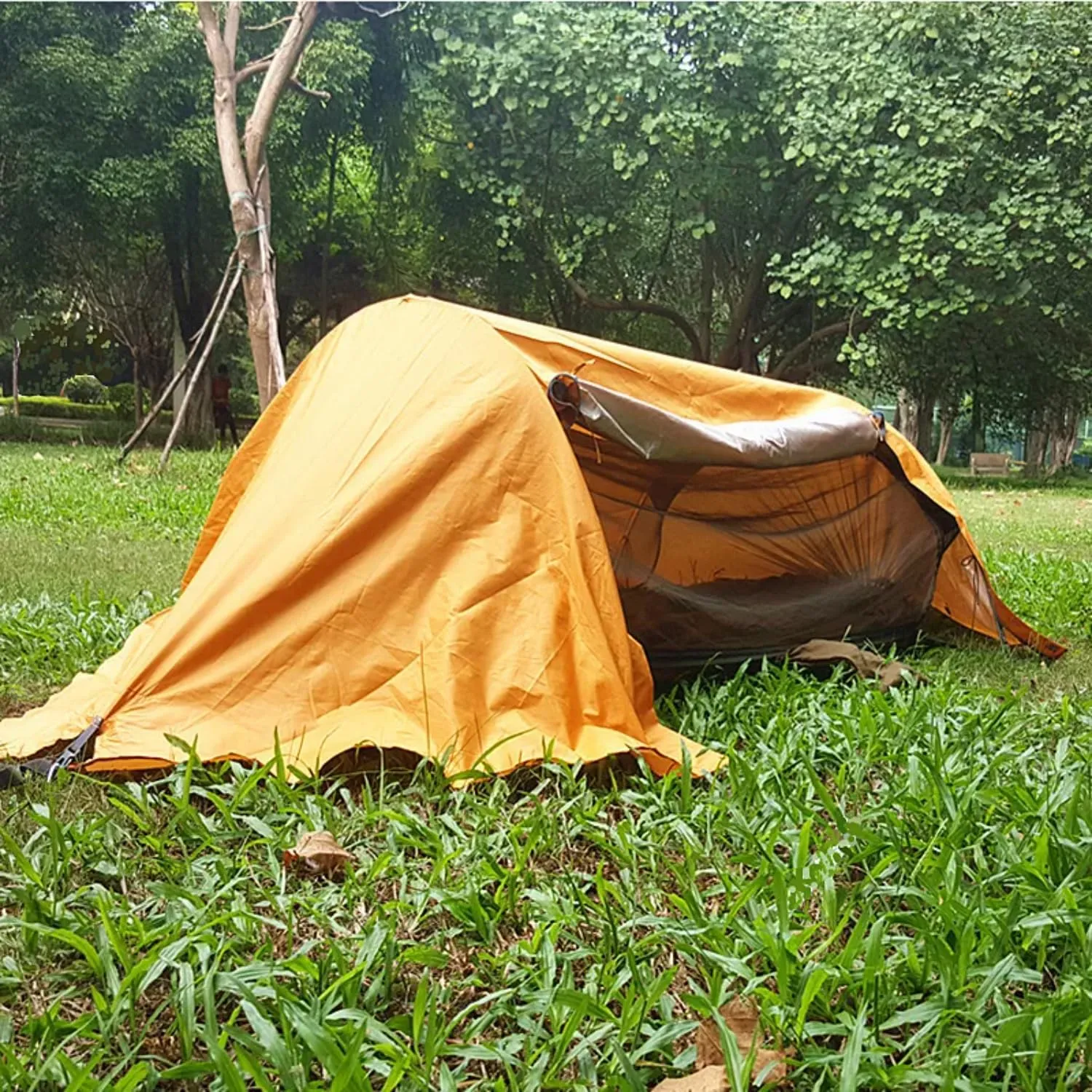 Multi-Functional Insect net Waterproof Windproof Ultralight Parachute Hammock Aerial Tent Portable Outdoor Camping 270x140cm