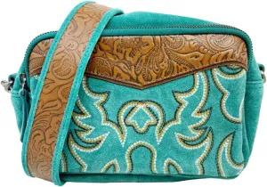 Myra Bag Western Leather Shoulder Bag for Women - Cowgirl Boho Country Crossbody Purse