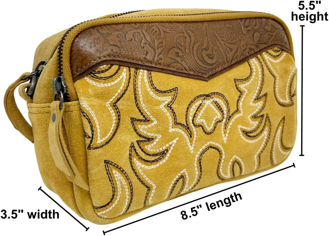 Myra Bag Western Leather Shoulder Bag for Women - Cowgirl Boho Country Crossbody Purse