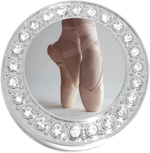 NewCharms Ballet Shoes Purse Hanger with Bling - Keeps Your Bag Off The Floor and Folds to Fit in Your Handbag