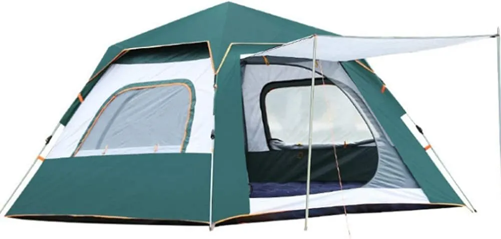NIEH Full Waterproof Holiday Family Tent for 3-4 Persons, Pop Up Tent Waterproof Sun Shade Anti UV for Beach/Hiking/Backpacking/Fishing Instant 4 Season Sun Shelter