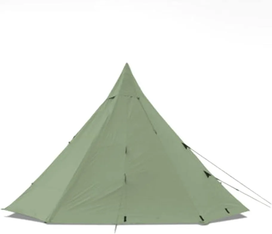 NIEH Tent Multi-Person Family Glamping Waterproof Double Layers Teepee Tent with Stove Hole