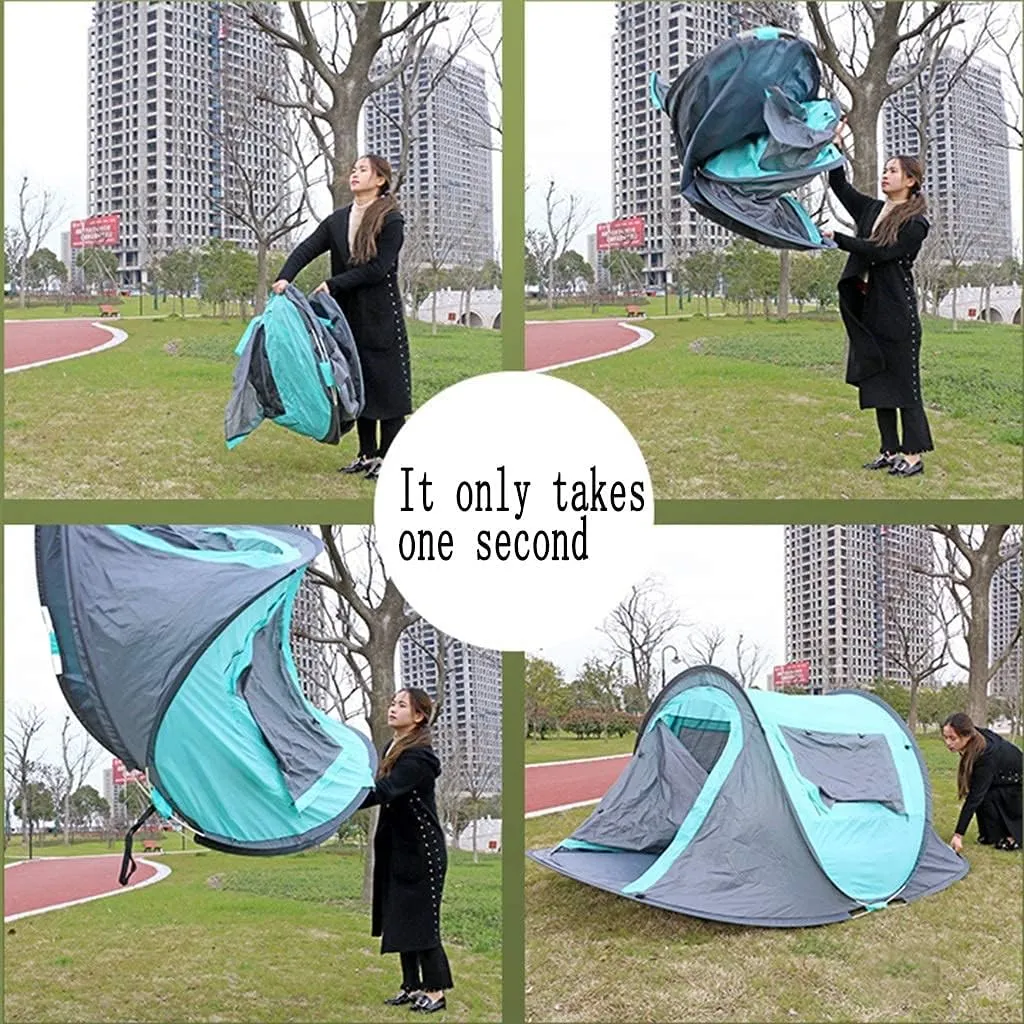 NIEH Tents Dome Frame Pop-Up Foldable Camping, to Build Picnic, Park Portable, Automatic 1 Second Speed Open Outdoor Spring Outing