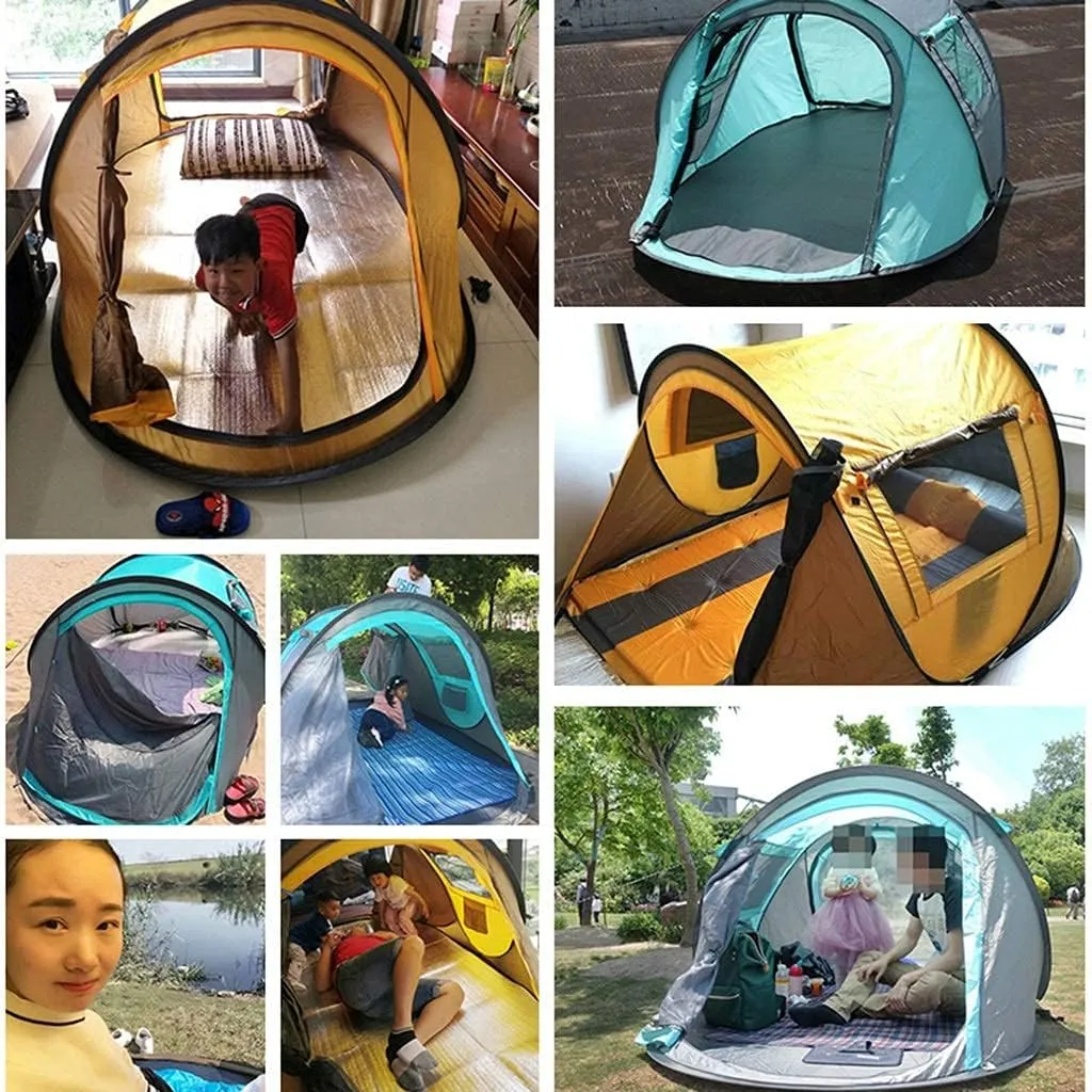 NIEH Tents Dome Frame Pop-Up Foldable Camping, to Build Picnic, Park Portable, Automatic 1 Second Speed Open Outdoor Spring Outing