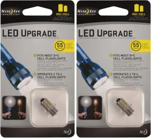 Nite Ize LED Upgrade Fits C   D Cell Flashlights (2-Pack)