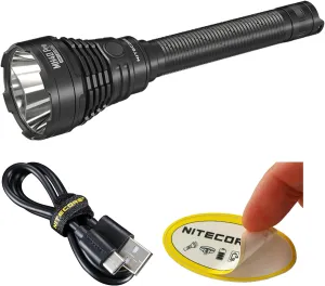 Nitecore MH40 Pro 3500 Lumen Long Throw Flashlight with USB-C Rechargeable Battery, Pressure Switch and Sticker