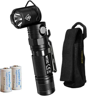Nitecore MT21C 1000 Lumen 90 Degree Tiltable Head Multifunction LED Flashlight with LumenTac Batteries for Work and Everyday Carry