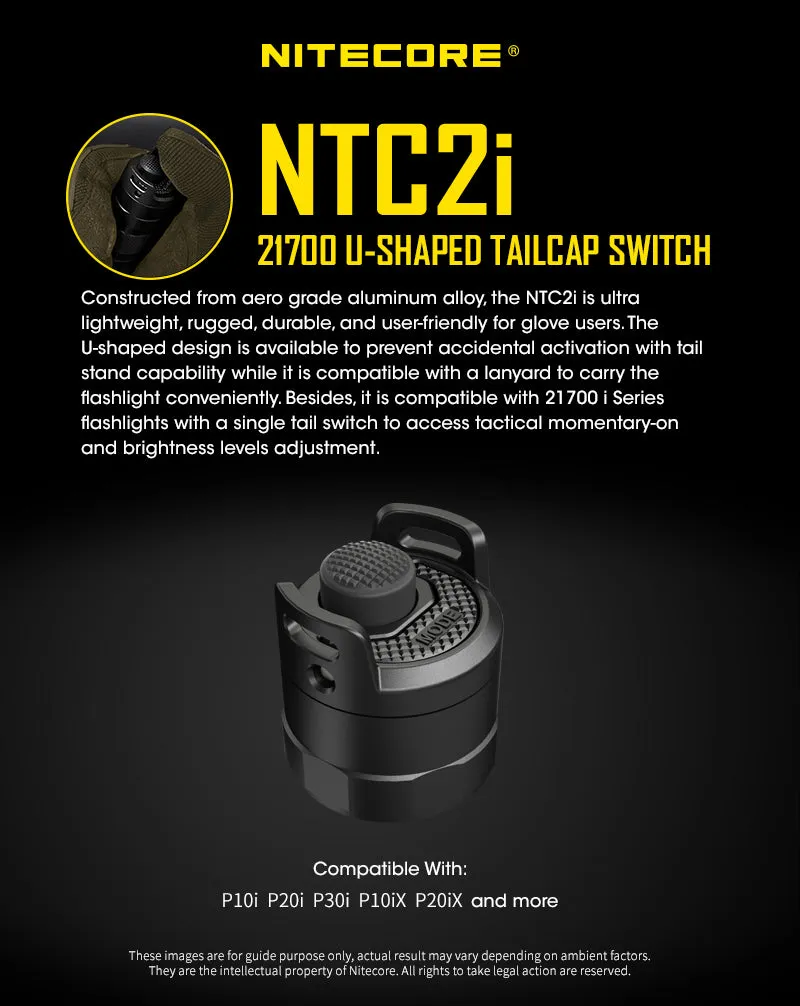 NITECORE NTC2i Tail cap for iSeries Flashlights