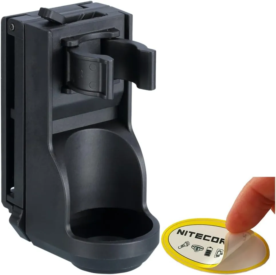Nitecore NTH25 Rotary Flashlight Holster for P20ix P20i P23i and More with Adjustable Belt Clip Sticker