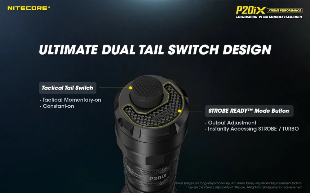 Nitecore P20iX 4000 Lumen USB-C Rechargeable Flashlight - Used
