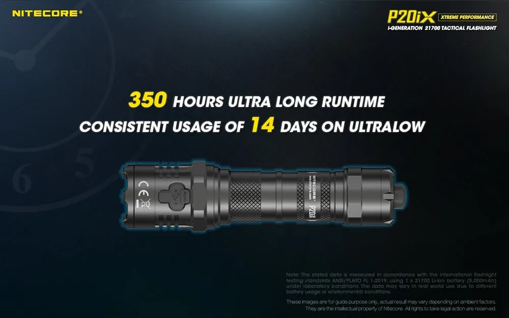 Nitecore P20iX 4000 Lumen USB-C Rechargeable Flashlight - Used
