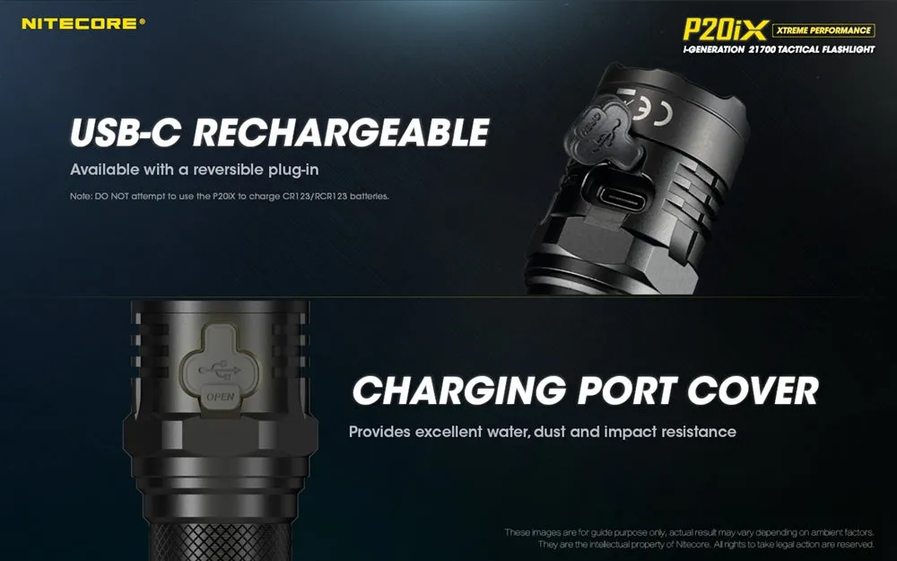 Nitecore P20iX 4000 Lumen USB-C Rechargeable Flashlight - Used