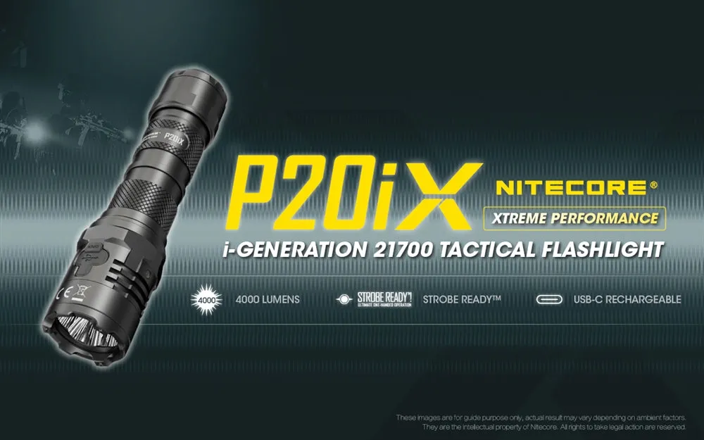 Nitecore P20iX 4000 Lumen USB-C Rechargeable Flashlight - Used