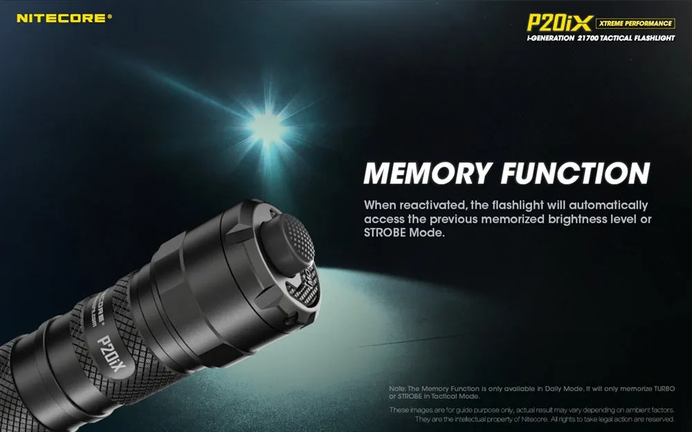 Nitecore P20iX 4000 Lumen USB-C Rechargeable Flashlight - Used