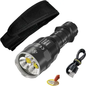 Nitecore TM9K Pro 9900 Lumen High Lumen Tactical Flashlight, Fast-Charging USB-C for Search and Rescue, Including NitecoreS Sticker