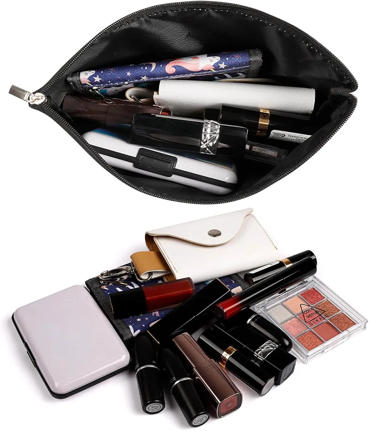 Niue Flag Makeup Bag for Purse Travel Cosmetic Organizer for Women Girls