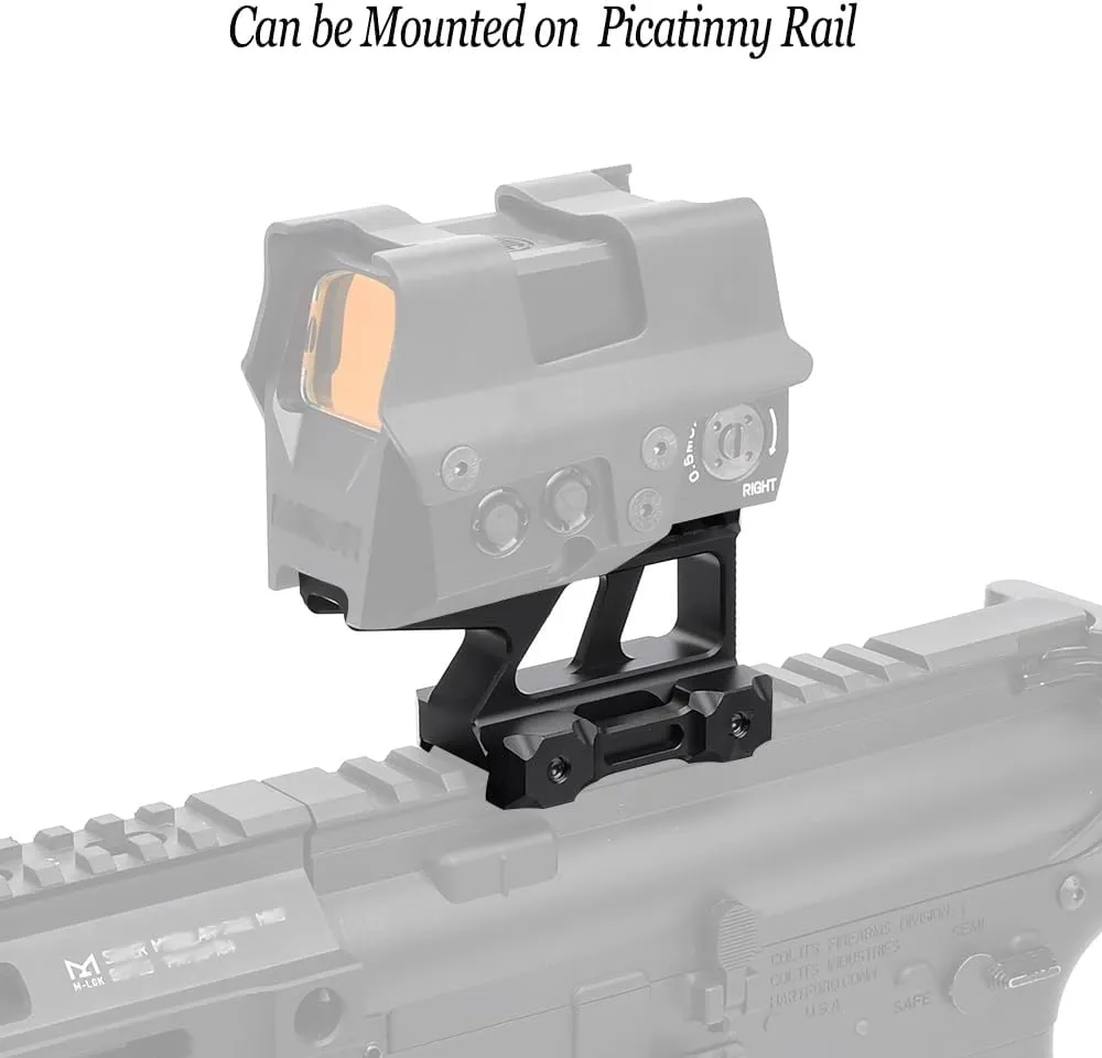 NOBUHIRO Picatinny Riser Mount Red Dot Riser Mount, 1.5" High Riser Profile 8 Slot 3.35" Rail Mount for Red Dots Sight, Scopes, and Optics, Fit for 20mm Picatinny Rail