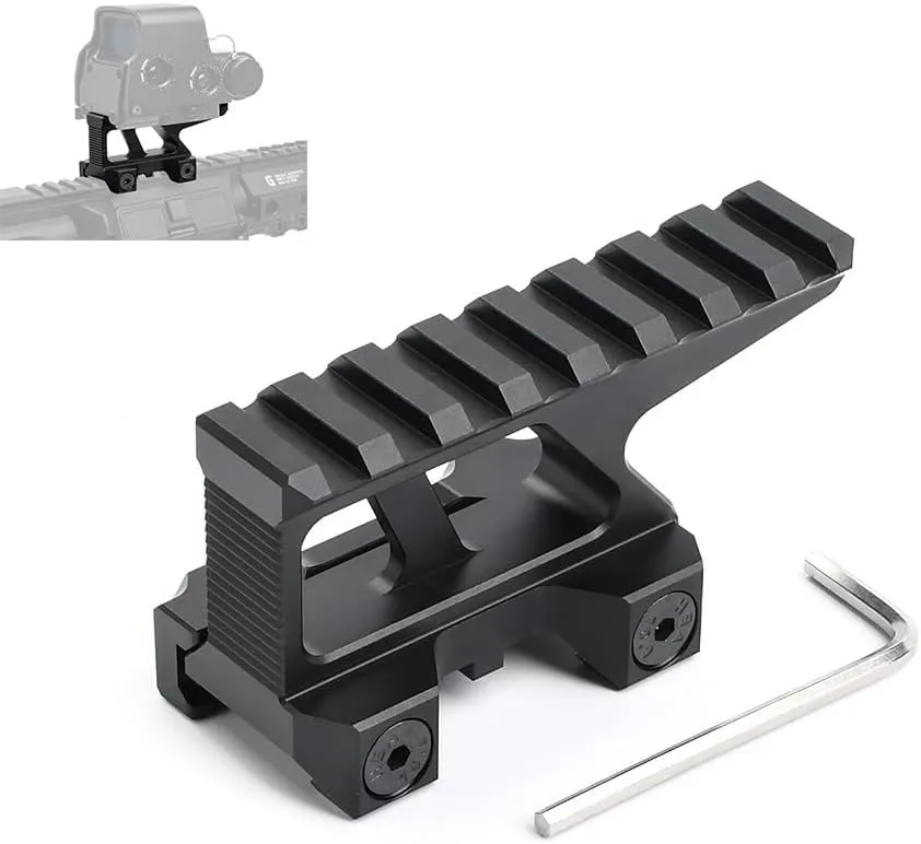 NOBUHIRO Picatinny Riser Mount Red Dot Riser Mount, 1.5" High Riser Profile 8 Slot 3.35" Rail Mount for Red Dots Sight, Scopes, and Optics, Fit for 20mm Picatinny Rail