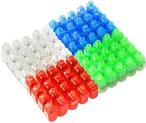 Novelty Place 80Pcs LED Party Finger Lights for Kids with Screw-Secured, LED Finger Flashlight Light Up Finger Ring Toys for Party Favor, Halloween, Raves, Concert Shows